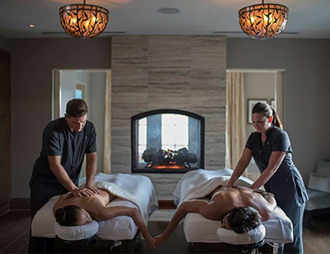 couple getting massage