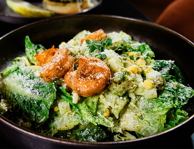 Chopped Salad with Shrimp at Packard's Steakhouse