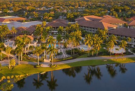 An exterior sky shot of the PGA National Resort