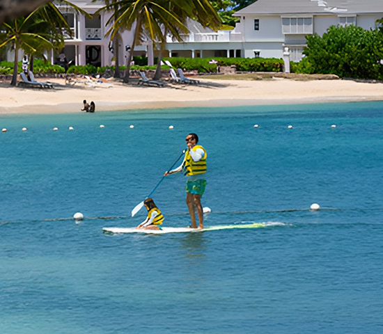 Guy Paddleboarding