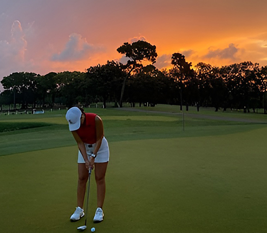Golf at Sunset in Tampa Bay Florida