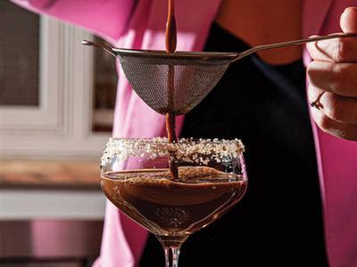 bartender making drink