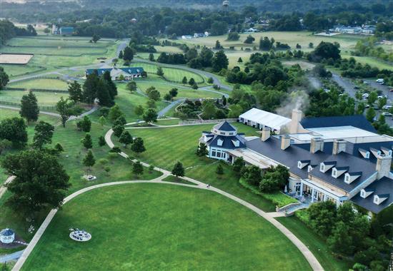 Aerial view of resort