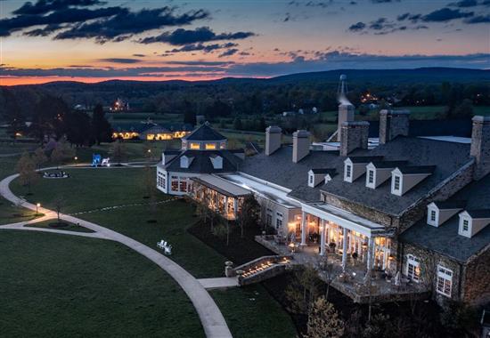 exterior salamander resort at night