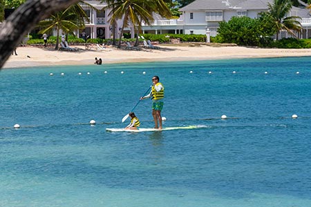 paddleboarding