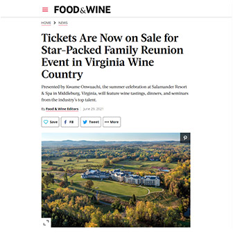 Tickets Are Now on Sale for Star-Packed Family Reunion Event in Virginia Wine Country