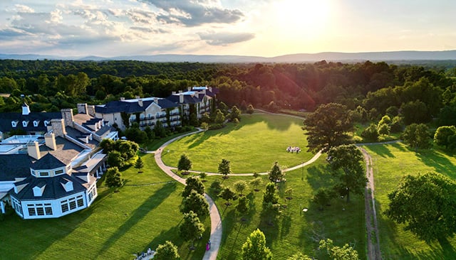 An aerial view of Salamander Middleburg