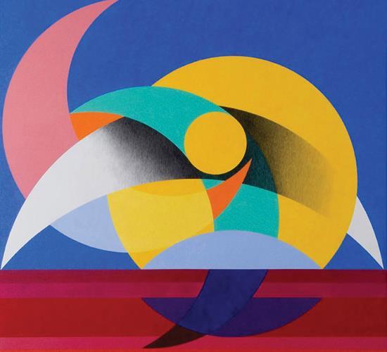 oil painting by Herbert Bayer