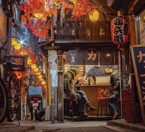 back alley shops in Japan