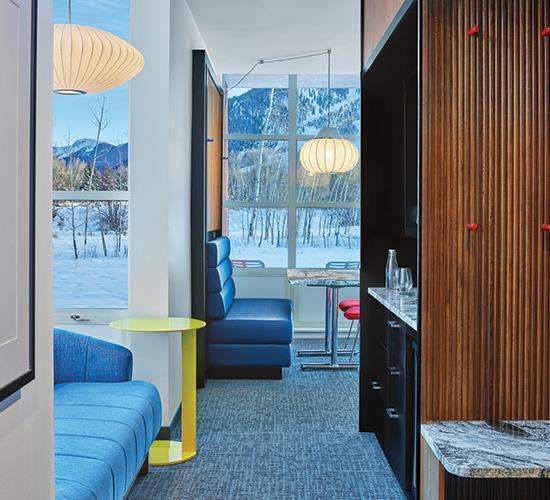 interior of hotel room