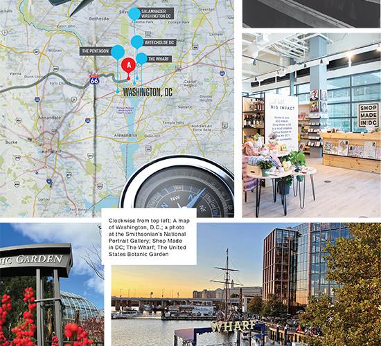 collage of maps and local areas