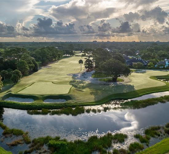 PGA golf course aerial view