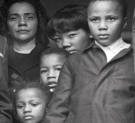 Coretta Scott King and the King children