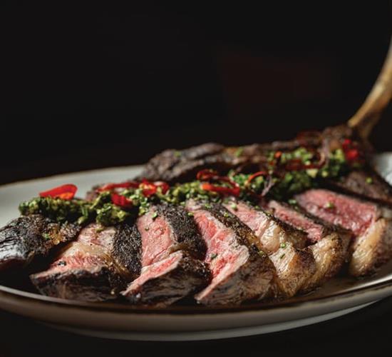 Tomahawk Ribeye at The Grand Chophouse
