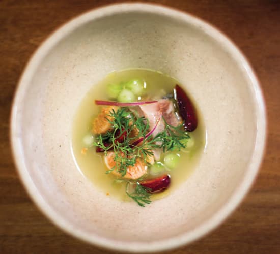 Aguachile of Sardine and Jackfruit