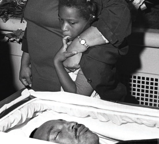 MLK Funeral Mourners