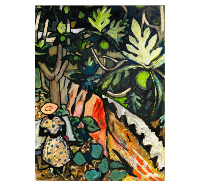 Woman in Tenement Yard