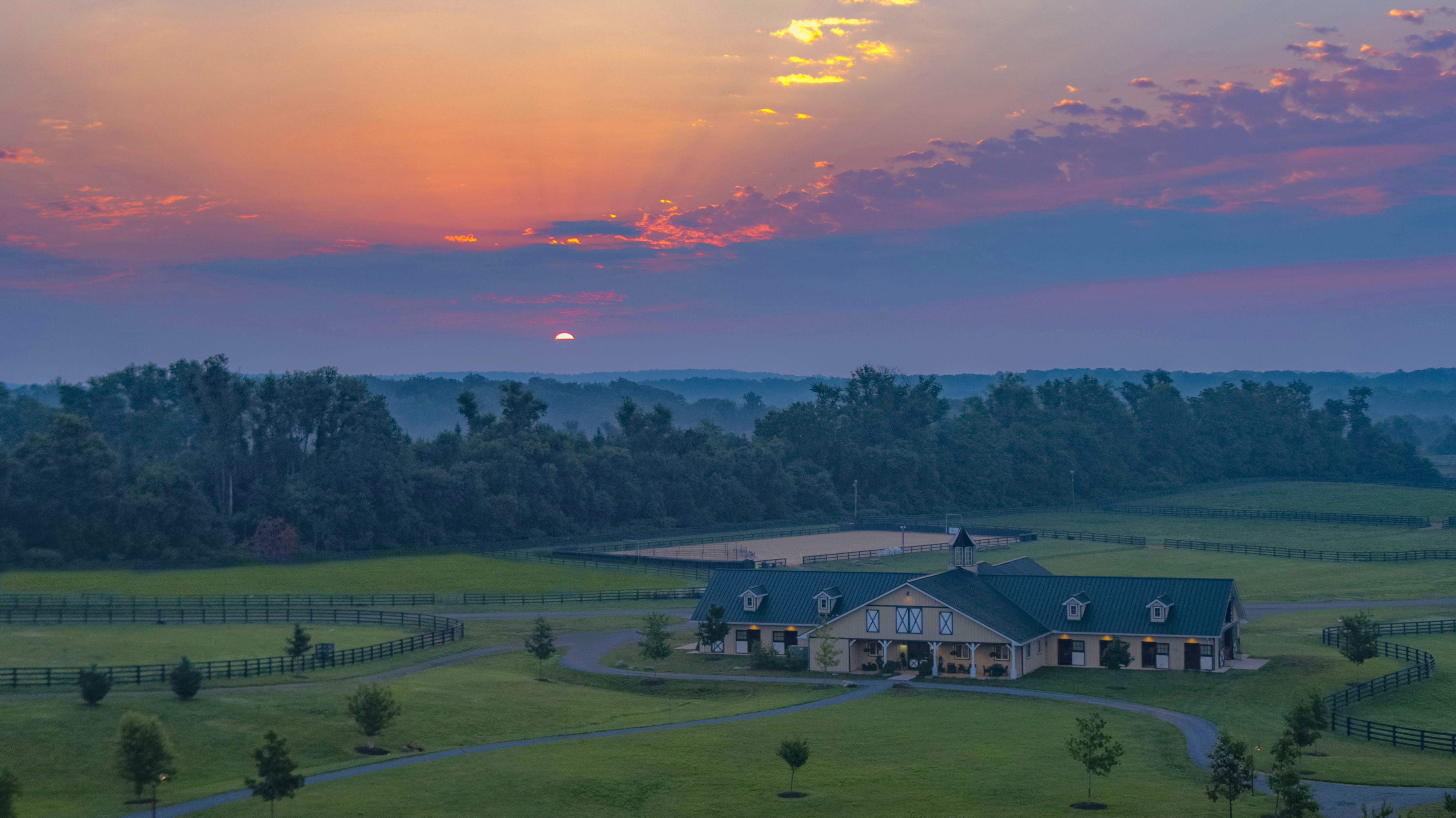 Equestrian Center Sunset