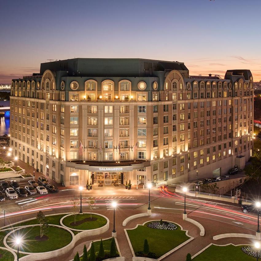 dc exterior at night