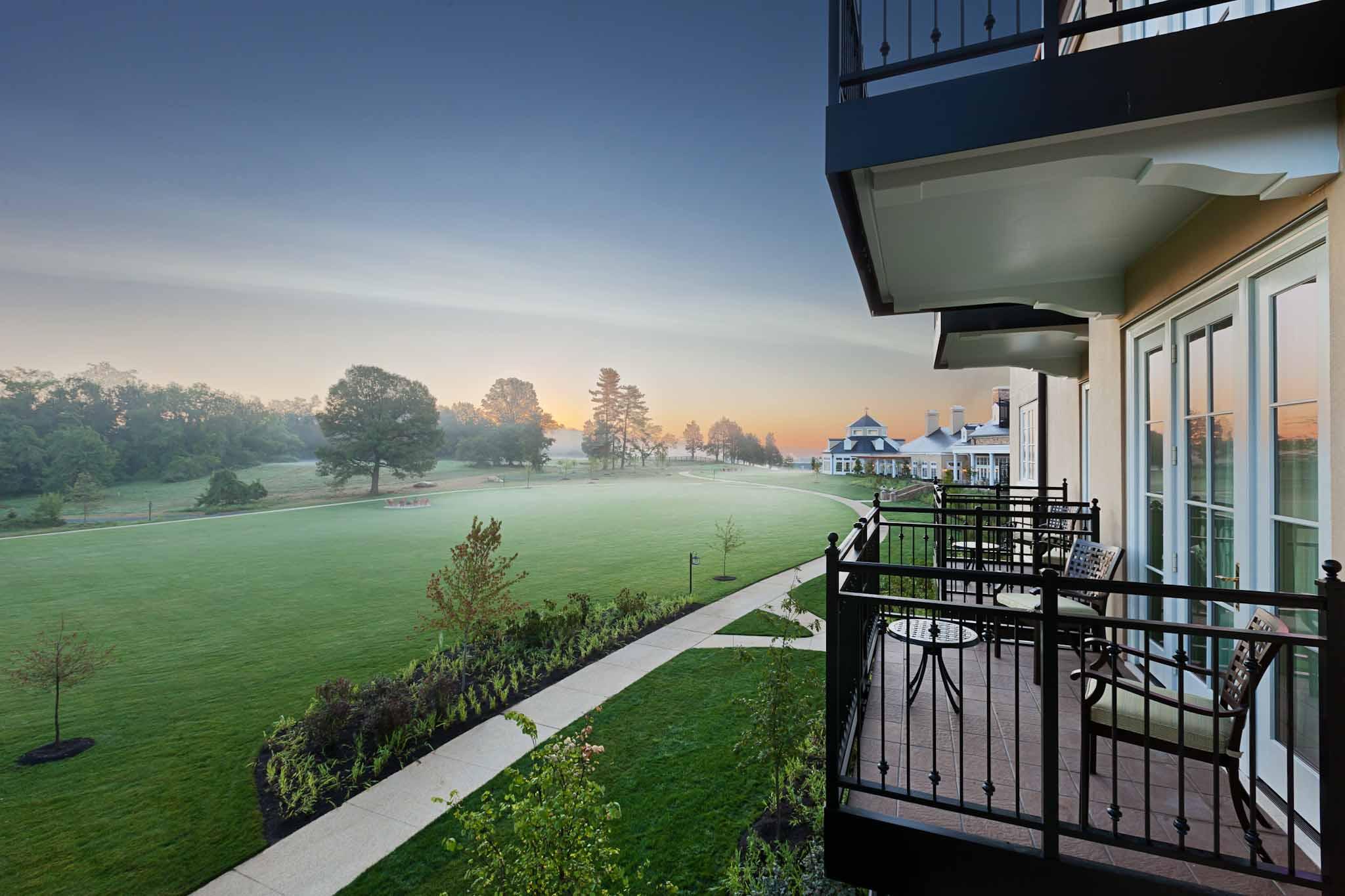 Room Balcony Overlooking Grand Lawn