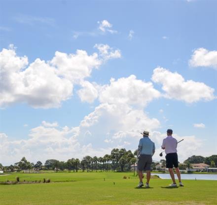Family Playing Golf