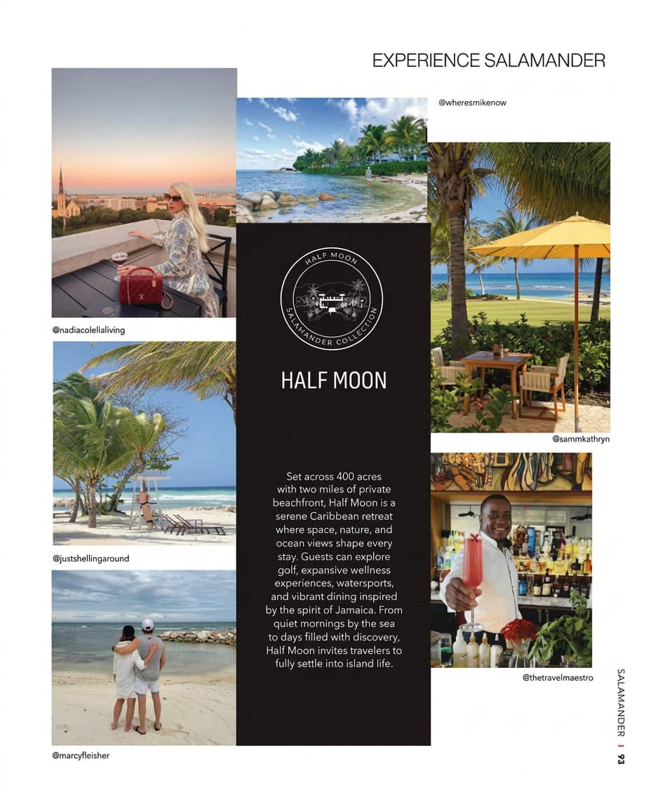 Half Moon collage of guests stay