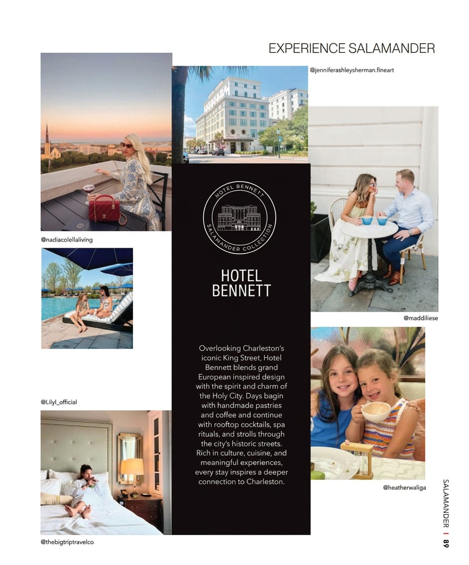 Hotel Bennett collage of guests