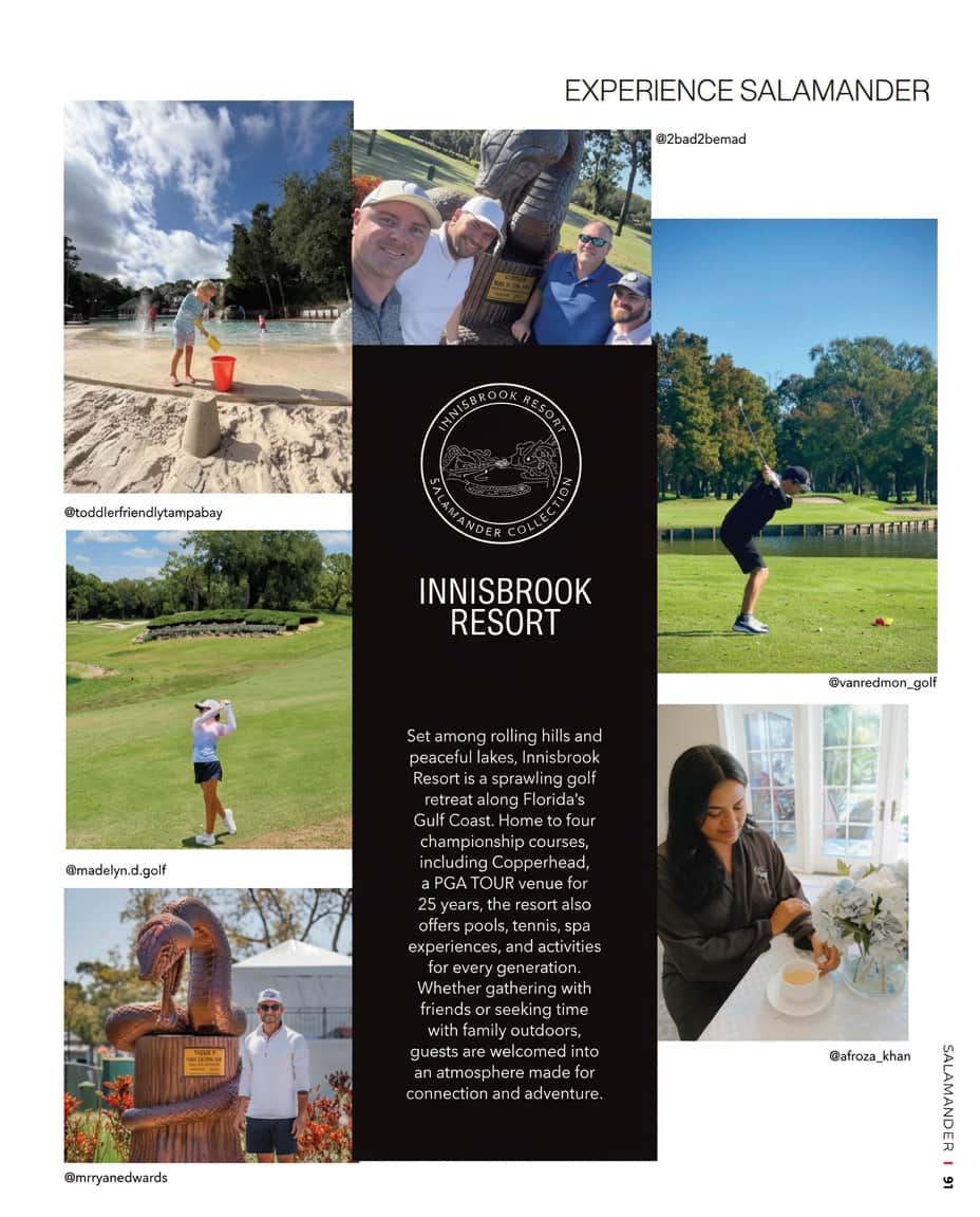 Innisbrook Resort guests collage