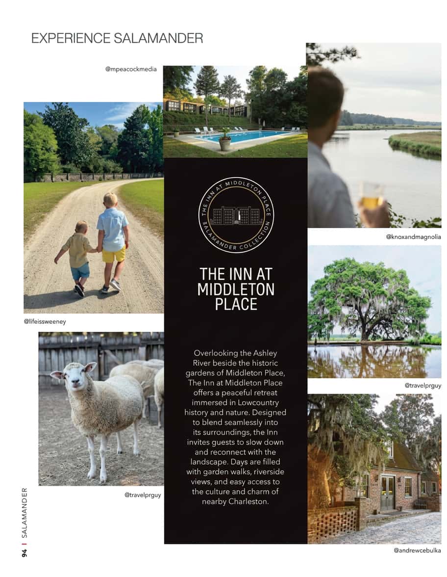 Middleton Place guests stay collage