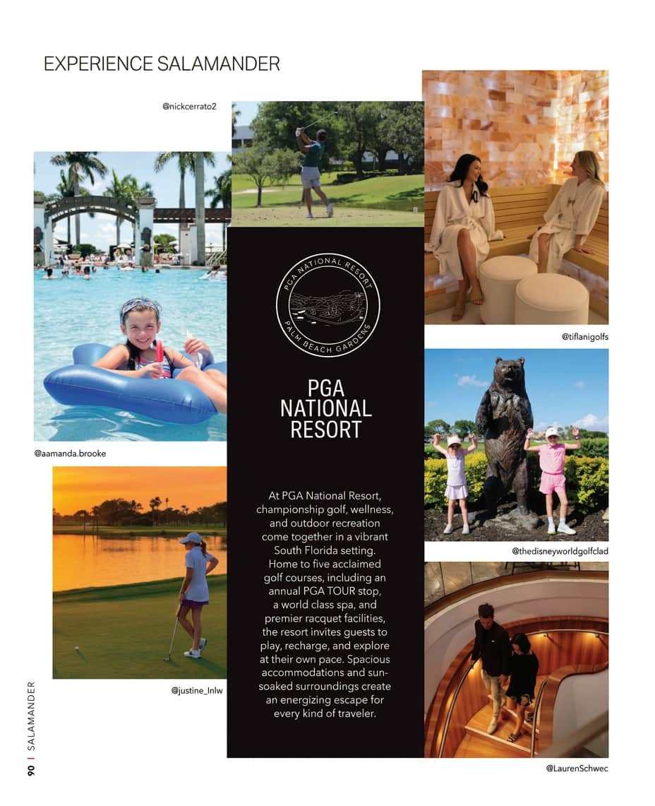 PGA Resort collage of guests stay