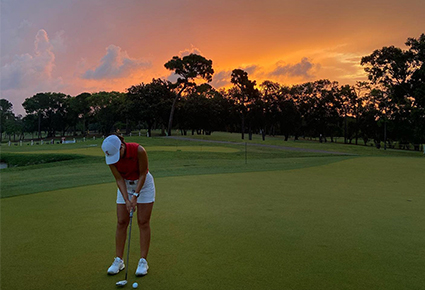 Golf at Sunset in Tampa Bay Florida