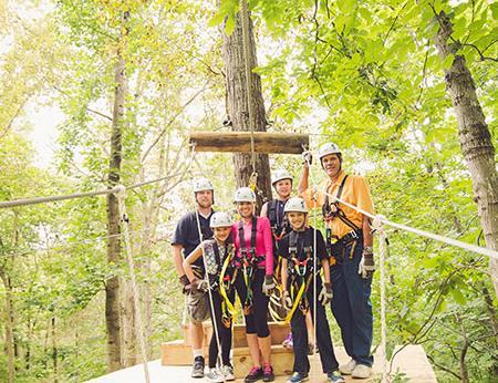 Ziplining at Salamander Resort