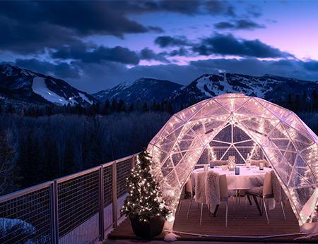 Igloo Dining at Aspen Meadows Resort