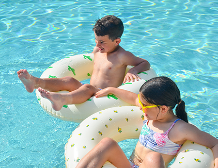 children enjoying Loch Ness Pool
