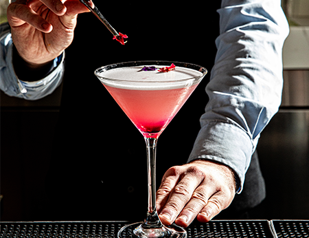Crafting a Spring cocktail