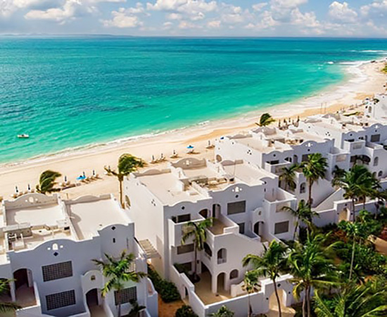 beach view and resort