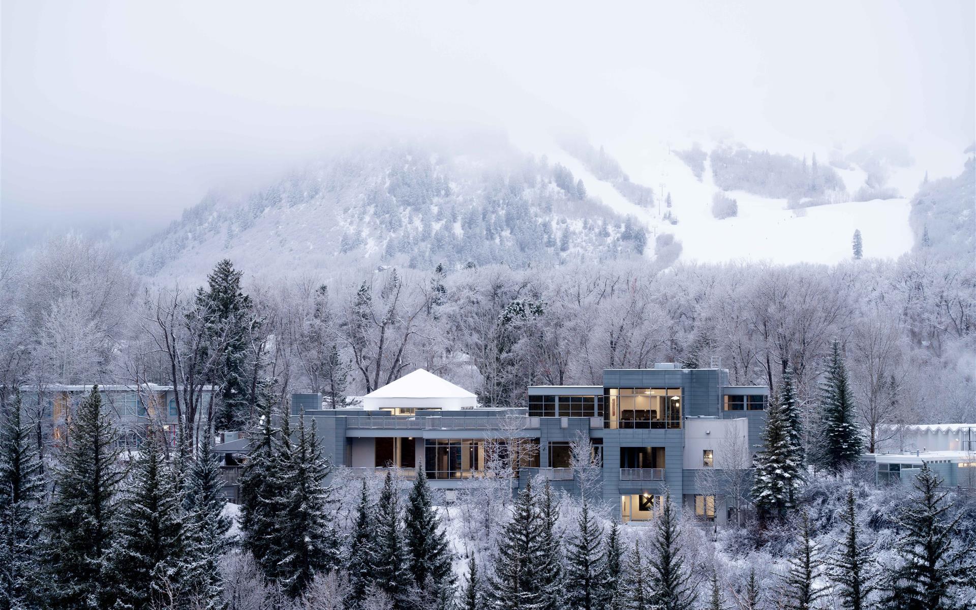 Aspen Meadows aerial view