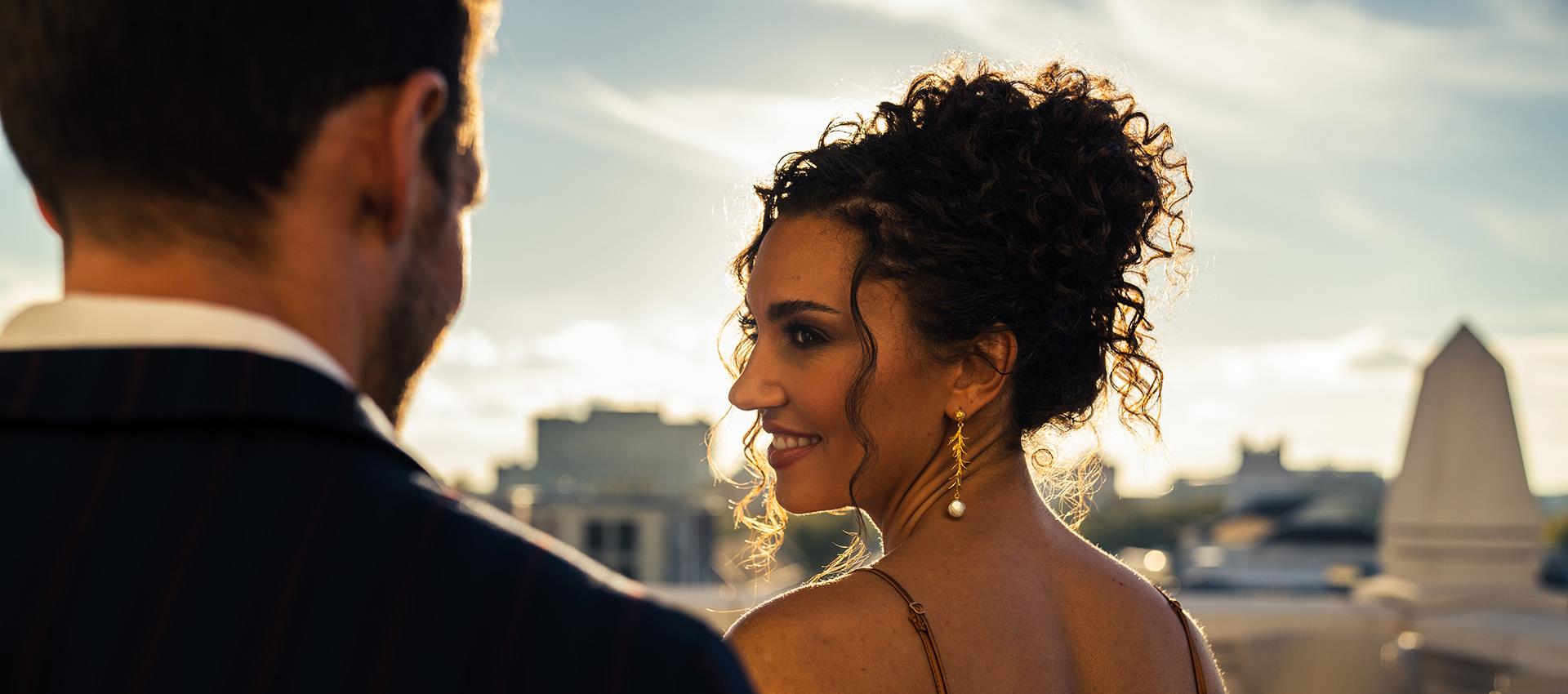 A Couple on Hotel Bennett Terrace