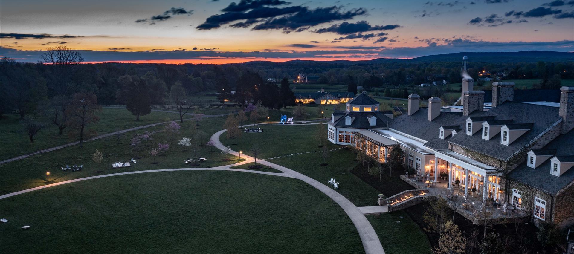 Salamander Middleburg Great Lawn at sunset