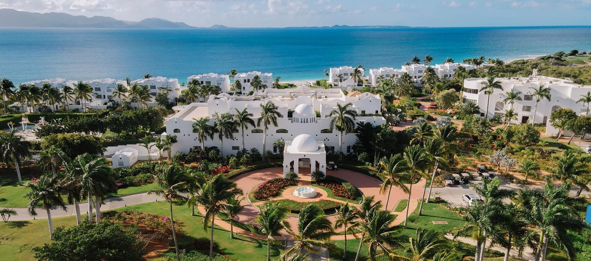 Aerial view of Resort and ocean